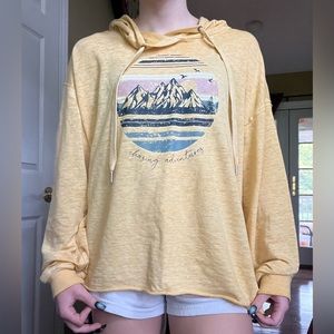 Yellow Graphic Pullover